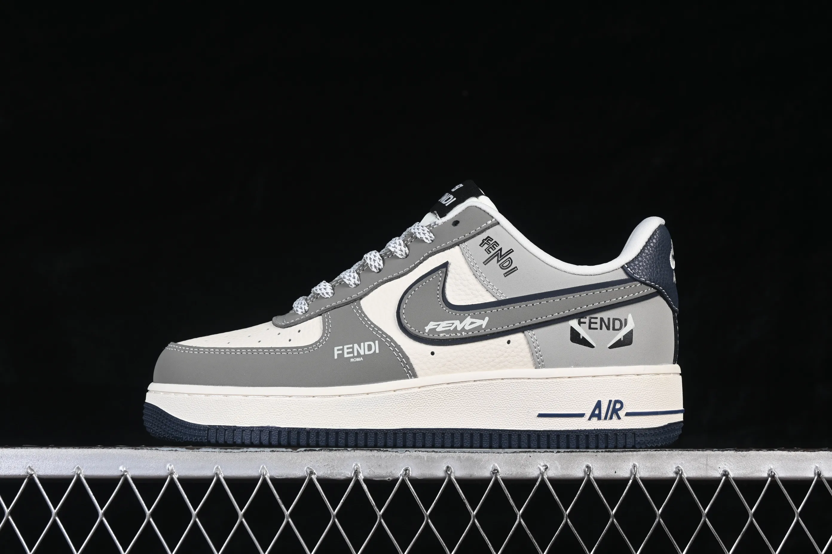All categories Nk Air Force 1 Air Force series Nk Air Force 1 Low Air Force low top Nike Air Force 1'07 Low joint creative beige gray black Air Force 1 low top casual sneakers DF0188-110